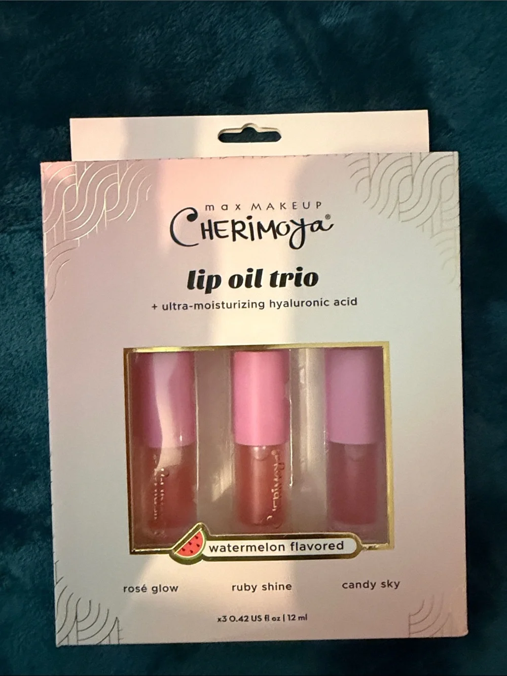 Cherimoya Lip Oil Trio - Watermelon Flavored + bye bye blackheads + fiber patch